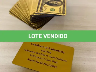 LOTE 114 - 01 BARALHO DOURADO ESPELHADO DOLLAR GOLD (NO ESTADO)