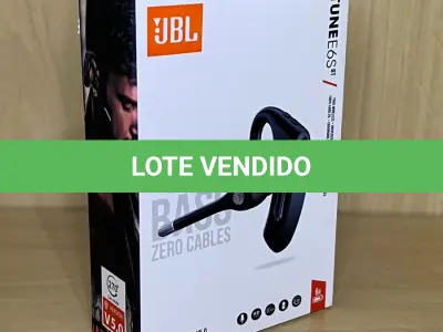 LOTE 096 - 01 FONE DE OUVIDO SEM FIO COM MICROFONE ESTENDIDO (NO ESTADO)