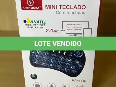 LOTE 080 - 01 TECLADO MINI PORTÁTIL SMART USB (NO ESTADO)