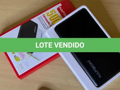 LOTE 112 - 01 CARREGADOR POWERBANK PORTÁTIL (NO ESTADO)