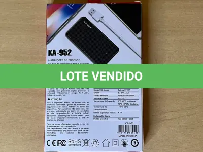 LOTE 112 - 01 CARREGADOR POWERBANK PORTÁTIL (NO ESTADO)