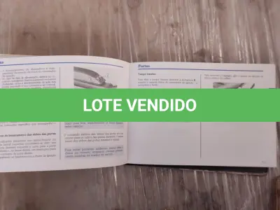 LOTE 608 - MANUAL DO PROPRIETÁRIO BRASÍLIA 1975 + BRINDE (NO ESTADO)