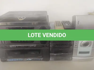 LOTE 508 - LOTE APARELHOS DE SOM LIGANDO NORMALMENTE SEM TESTES DE FUNCIONAMENTO (NO ESTADO)