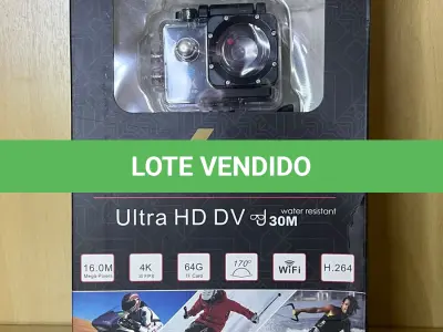 LOTE 065 - 01 CÂMERA ESPORTIVA 4K SPORTS ULTRAWIDE (NO ESTADO)