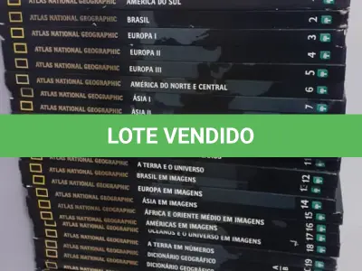 LOTE 576 - COLEÇÃO  ATLAS NATIONAL GEOGRAPHIC (NO ESTADO)