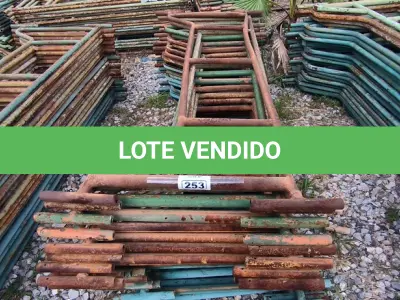 LOTE 253 - 01 LOTE COM GRADES EM FERRO NA COR VERDE (NO ESTADO)