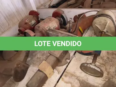 LOTE 065 - 02 ESMERIL, 02 VULCANIZADORAS PARA PNEU E 01 MORSA (NO ESTADO)