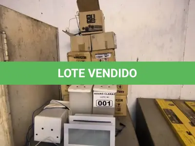 LOTE 001 - 01 LOTE COM LUMINÁRIAS DE EMERGÊNCIA (NO ESTADO)