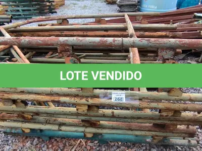LOTE 268 - 01 LOTE COM GRADES EM FERRO NA COR VERDE (NO ESTADO)