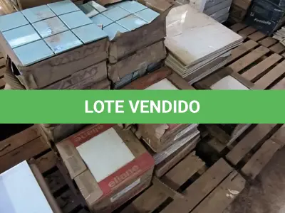 LOTE 198 - 01 LOTE COM PASTILHAS E PISOS DIVERSOS TAMANHOS E CORES (NO ESTADO) (NO ESTADO)