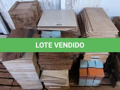 LOTE 203 - 01 LOTE COM PASTILHAS E PISOS DIVERSOS TAMANHOS E CORES (NO ESTADO)