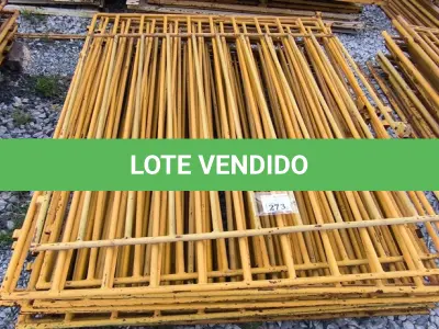 LOTE 273 - 01 LOTE COM GRADES EM FERRO NA COR AMARELA (NO ESTADO)