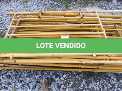 LOTE 247 - 01 LOTE COM GRADES EM FERRO NA COR AMARELA (NO ESTADO)