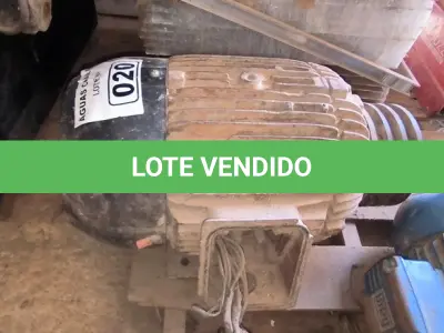 LOTE 020 - 01 MOTOR ELÉTRICO TRIFÁSICO SEM IDENTIFICAÇÃO (NO ESTADO)