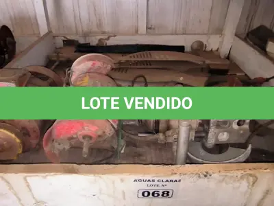 LOTE 068 - 01 LOTE COM ESMERIL, MOTOR ELÉTRICO, LIXADEIRA (NO ESTADO)