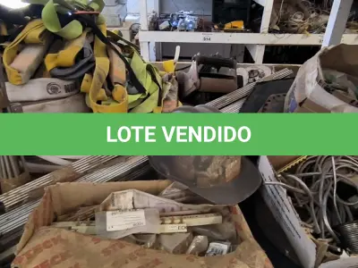 LOTE 042 - 01 LOTE COM CINTOS TALABARTE, DISCO DE POLIMENTOS ,01 CORTADOR DE PAREDES, DISCOS PARA POLICORTE E BARRAMENTO PARA QUADRO ELÉTRICOS (NO ESTADO)