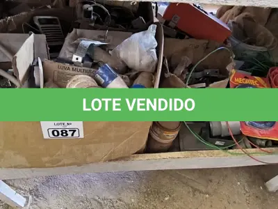 LOTE 087 - 01 LOTE COM FIOS ELÉTRICOS, TOMADAS INDUSTRIAIS E TELEFONES (NO ESTADO)