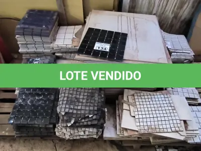 LOTE 134 - 01 LOTE COM PISOS 60CM X 60CM E PARTILHAS DIVERSAS CORES (NO ESTADO)