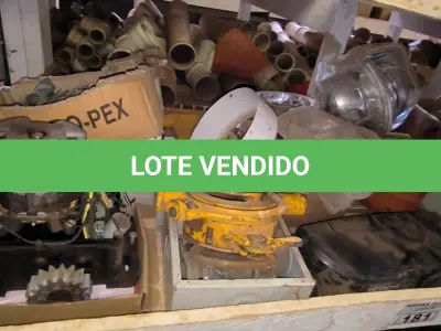 LOTE 181 - 01 LOTE COM MATERIAIS DIVERSOS, MOTOR DE PORTÃO, RÁDIOS COMUNICADORES, FAZEDOR DE ROSCA PARA CANOS (NO ESTADO)
