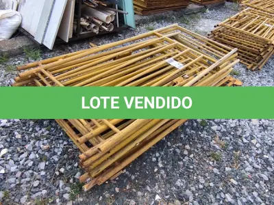 LOTE 246 - 01 LOTE COM GRADES EM FERRO NA COR AMARELA (NO ESTADO, NÃO SABEMOS SE FUNCIONA. LEILÃO NÃO TEM GARANTIA E NEM DEVOLUÇÃO)