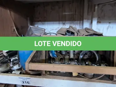 LOTE 216 - 01 LOTE COM MOTOR ELÉTRICO PARA PORTÃO, LUVAS PARA CONDOLENTES, E ANÉIS DE VEDAÇÃO (NO ESTADO)