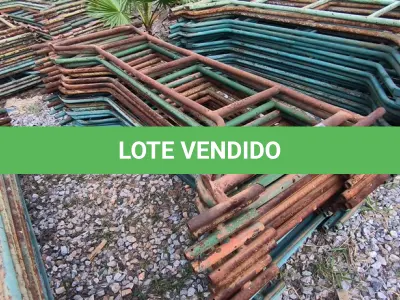 LOTE 253 - 01 LOTE COM GRADES EM FERRO NA COR VERDE (NO ESTADO)
