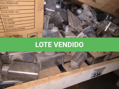 LOTE 236 - 01 LOTE COM CONDULETES EM ALUMÍNIO (NO ESTADO)