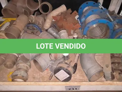 LOTE 231 - 01 LOTE COM MATERIAIS DIVERSOS, CURVA, REGISTRO, AQUECEDOR DE SPA (NO ESTADO)