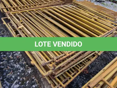 LOTE 237 - 01 LOTE COM GRADES EM FERRO NA COR AMARELA (NO ESTADO)