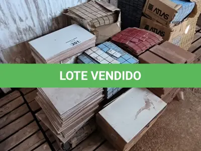 LOTE 201 - 01 LOTE COM PASTILHAS E PISOS DIVERSOS TAMANHOS E CORES (NO ESTADO)