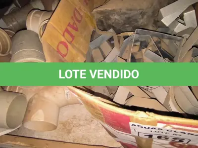 LOTE 165 - 01 LOTE COM JUNÇÃO PARA ESGOTO DIVERSOS TAMANHOS (NO ESTADO)
