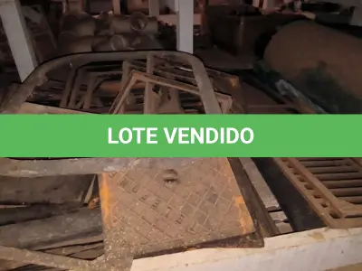 LOTE 175 - 01 LOTE COM TAMPAS DE FERRO DIVERSAS, RALOS E BORRACHAS (NO ESTADO)