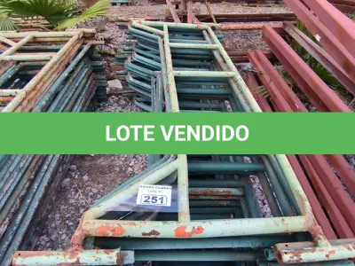 LOTE 251 - 01 LOTE COM GRADES EM FERRO NA COR VERDE (NO ESTADO)