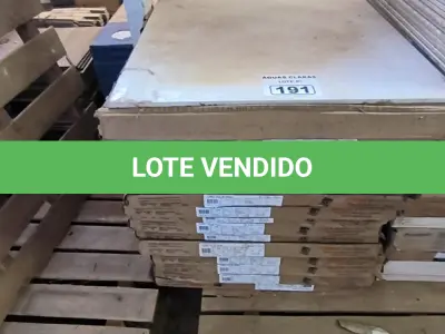 LOTE 191 - 15 CAIXAS DE PISO BIANCO PLUS 60CM X 60CM (NO ESTADO)