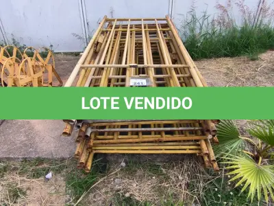 LOTE 241 - 01 LOTE COM GRADES EM FERRO NA COR AMARELA (NO ESTADO)