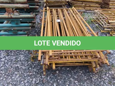 LOTE 244 - 01 LOTE COM GRADES EM FERRO NA COR AMARELA (NO ESTADO)