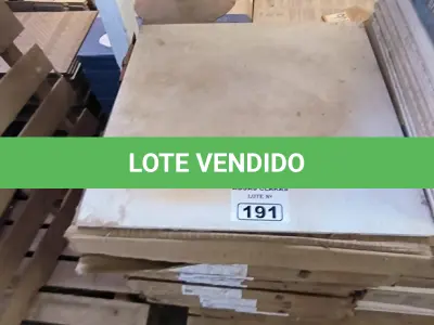 LOTE 191 - 15 CAIXAS DE PISO BIANCO PLUS 60CM X 60CM (NO ESTADO)