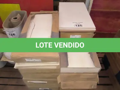 LOTE 125 - 01 LOTE COM PISOS CETIM BIANCO 30CM X 60CM (NO ESTADO)