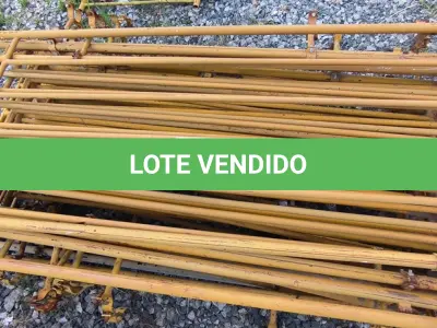 LOTE 244 - 01 LOTE COM GRADES EM FERRO NA COR AMARELA (NO ESTADO)