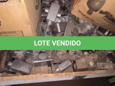 LOTE 236 - 01 LOTE COM CONDULETES EM ALUMÍNIO (NO ESTADO)