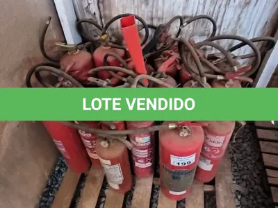 LOTE 199 - 01 LOTE COM EXTINTORES DE INCÊNDIO DIVERSOS (NO ESTADO)