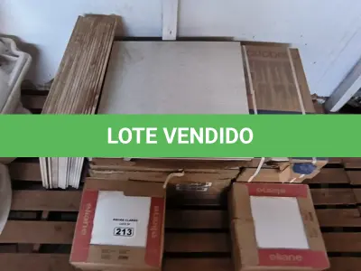 LOTE 213 - 01 LOTE COM PISOS DIVERSOS (NO ESTADO)