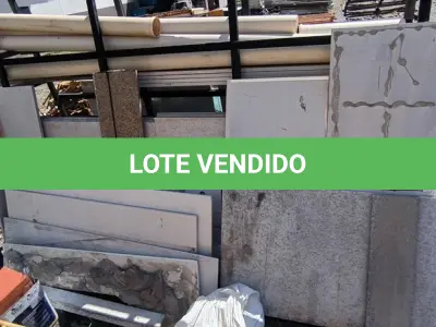 LOTE 028 - 01 LOTE COM PEDRAS DE GRANITOS DIVERSOS (NO ESTADO)