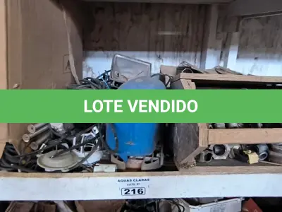 LOTE 216 - 01 LOTE COM MOTOR ELÉTRICO PARA PORTÃO, LUVAS PARA CONDOLENTES, E ANÉIS DE VEDAÇÃO (NO ESTADO)