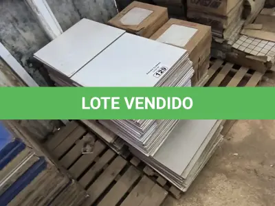 LOTE 129 - 01 LOTE COM PISOS 45CM X 45CM E PISOS 31CM X 31CM (NO ESTADO)