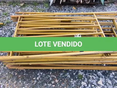 LOTE 246 - 01 LOTE COM GRADES EM FERRO NA COR AMARELA (NO ESTADO, NÃO SABEMOS SE FUNCIONA. LEILÃO NÃO TEM GARANTIA E NEM DEVOLUÇÃO)