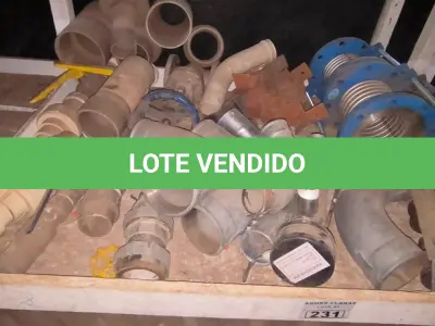 LOTE 231 - 01 LOTE COM MATERIAIS DIVERSOS, CURVA, REGISTRO, AQUECEDOR DE SPA (NO ESTADO)