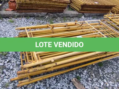 LOTE 247 - 01 LOTE COM GRADES EM FERRO NA COR AMARELA (NO ESTADO)