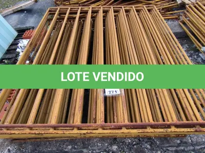 LOTE 271 - 01 LOTE COM GRADES EM FERRO NA COR AMARELA (NO ESTADO)