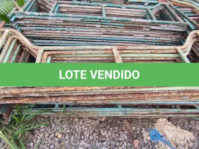 LOTE 258 - 01 LOTE COM GRADES EM FERRO NA COR VERDE (NO ESTADO)
